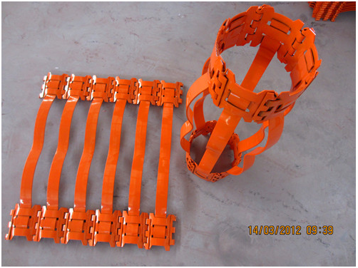 專業生產固井工具 鉸鏈式雙弓彈性套管扶正器